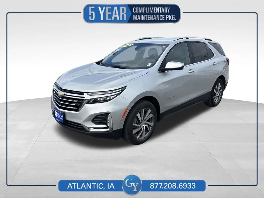 Silver 2022 Chevrolet Equinox Premier for sale in Atlantic, IA