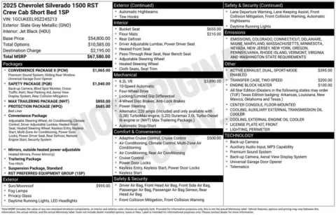 Photos of 2025 Chevrolet Silverado 1500 RST for sale in Atlantic, IA at Gregg Young Automotive of Atlantic