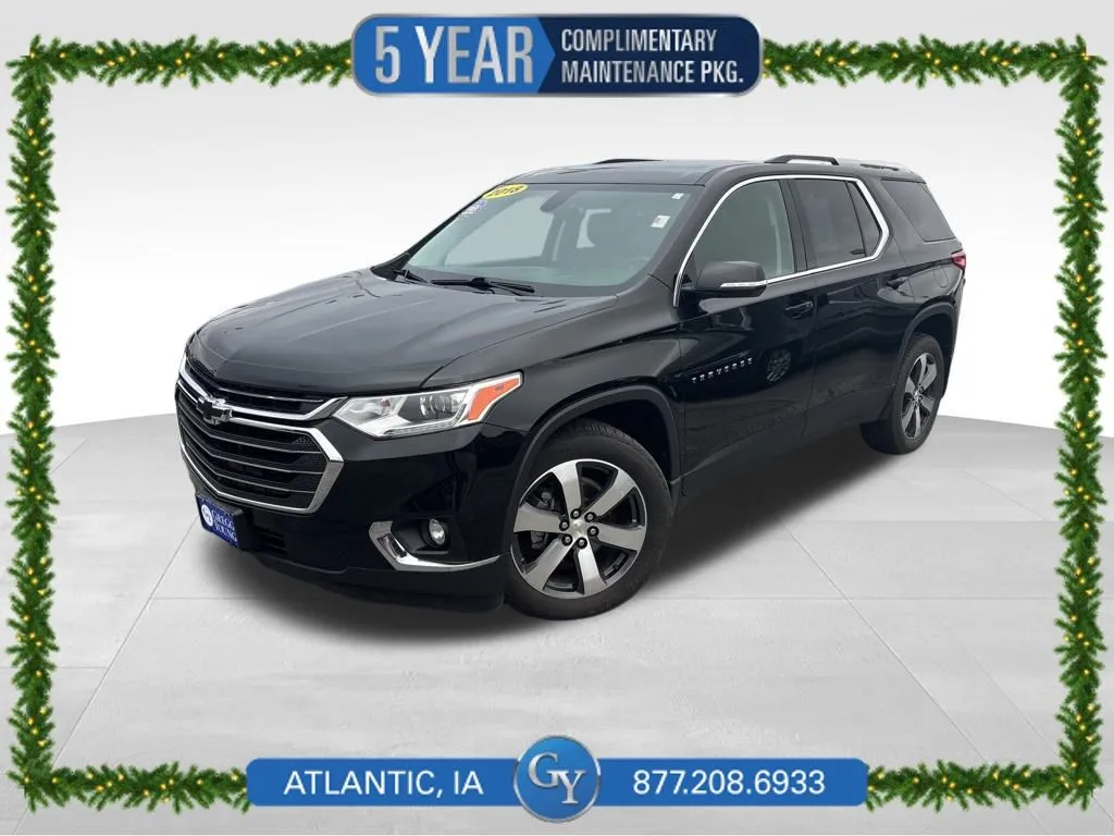 Black 2018 Chevrolet Traverse 3LT for sale in Atlantic, IA