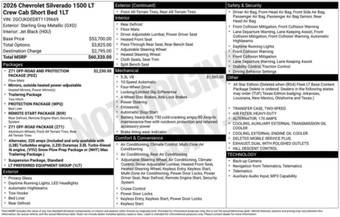 Photos of 2026 Chevrolet Silverado 1500 LT for sale in Atlantic, IA at Gregg Young Automotive of Atlantic