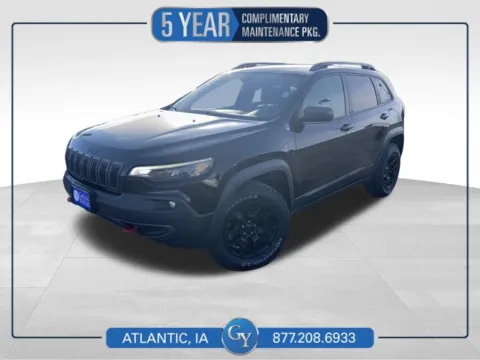 Black 2019 Jeep Cherokee Trailhawk for sale in Atlantic, IA