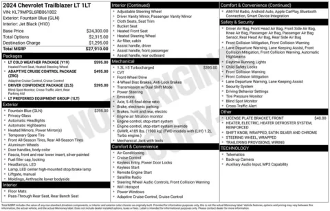 Photos of 2024 Chevrolet TrailBlazer LT for sale in Atlantic, IA at Gregg Young Automotive of Atlantic
