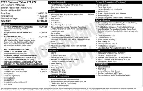 Photos of 2023 Chevrolet Tahoe Z71 for sale in Atlantic, IA at Gregg Young Automotive of Atlantic