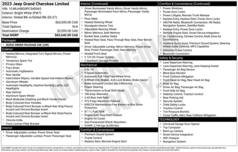 Photos of 2023 Jeep Grand Cherokee Limited for sale in Atlantic, IA at Gregg Young Chevrolet GMC Atlantic