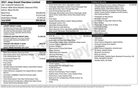 Photos of 2021 Jeep Grand Cherokee Limited for sale in Atlantic, IA at Gregg Young Chevrolet GMC Atlantic