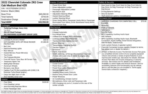 Photos of 2022 Chevrolet Colorado ZR2 for sale in Atlantic, IA at Gregg Young Chevrolet GMC Atlantic