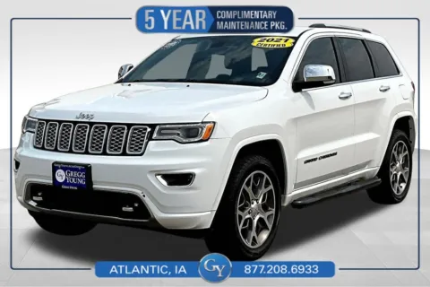 White 2021 Jeep Grand Cherokee Overland for sale in Atlantic, IA
