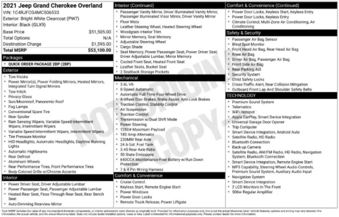 Photos of 2021 Jeep Grand Cherokee Overland for sale in Atlantic, IA at Gregg Young Chevrolet GMC Atlantic