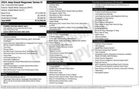 Photos of 2024 Jeep Grand Wagoneer Series III for sale in Atlantic, IA at Gregg Young Chevrolet GMC Atlantic