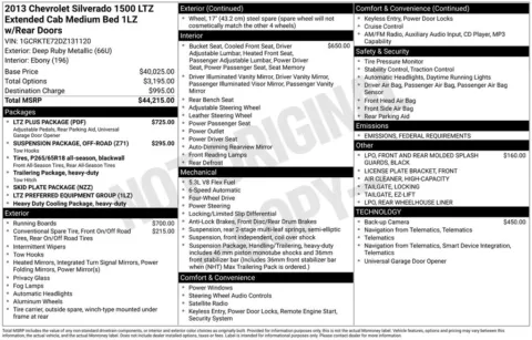 Photos of 2013 Chevrolet Silverado 1500 LTZ for sale in Atlantic, IA at Gregg Young Automotive of Atlantic