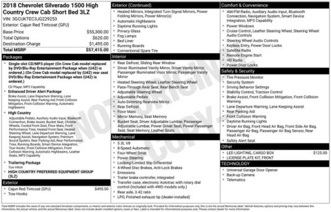 Photos of 2018 Chevrolet Silverado 1500 High Country for sale in Atlantic, IA at Gregg Young Automotive of Atlantic