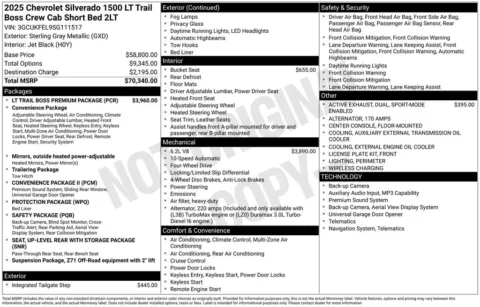 Photos of 2025 Chevrolet Silverado 1500 LT Trail Boss for sale in Atlantic, IA at Gregg Young Automotive of Atlantic