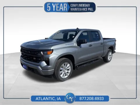 Gray 2024 Chevrolet Silverado 1500 Custom for sale in Atlantic, IA