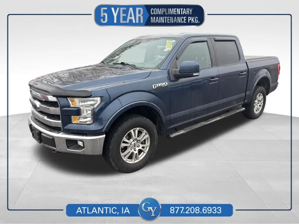 Blue 2016 Ford F-150 Lariat for sale in Atlantic, IA