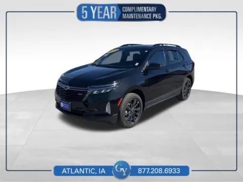 Black 2022 Chevrolet Equinox RS for sale in Atlantic, IA