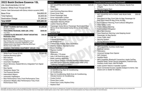 Photos of 2022 Buick Enclave Essence for sale in Atlantic, IA at Gregg Young Automotive of Atlantic