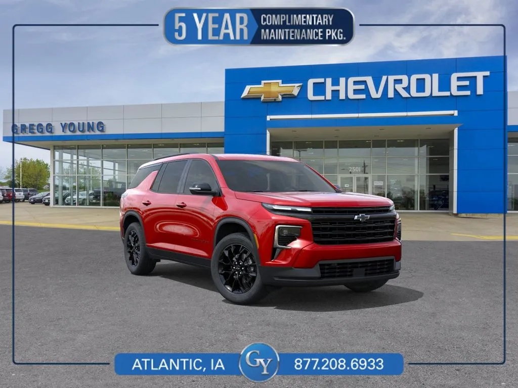 Red 2026 Chevrolet Traverse LT for sale in Atlantic, IA