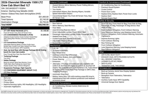 Photos of 2026 Chevrolet Silverado 1500 LTZ for sale in Atlantic, IA at Gregg Young Chevrolet GMC Atlantic
