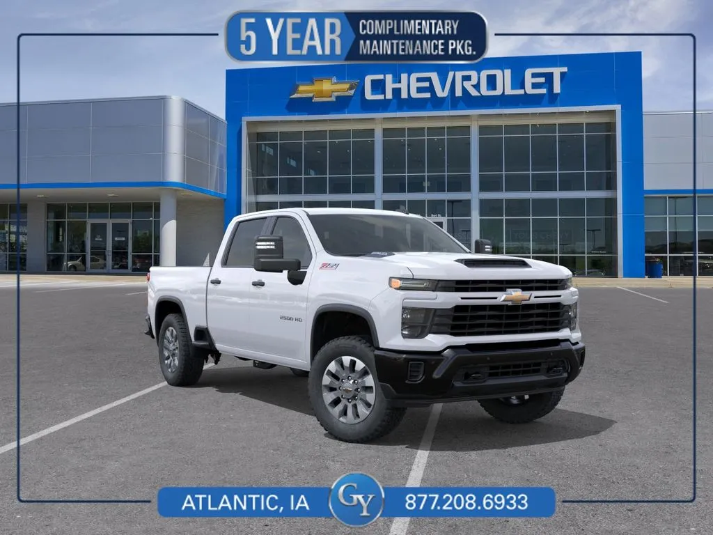 White 2026 Chevrolet Silverado 2500 HD Custom for sale in Atlantic, IA