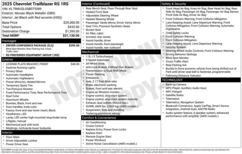 Photos of 2025 Chevrolet TrailBlazer RS for sale in Atlantic, IA at Gregg Young Chevrolet GMC Atlantic