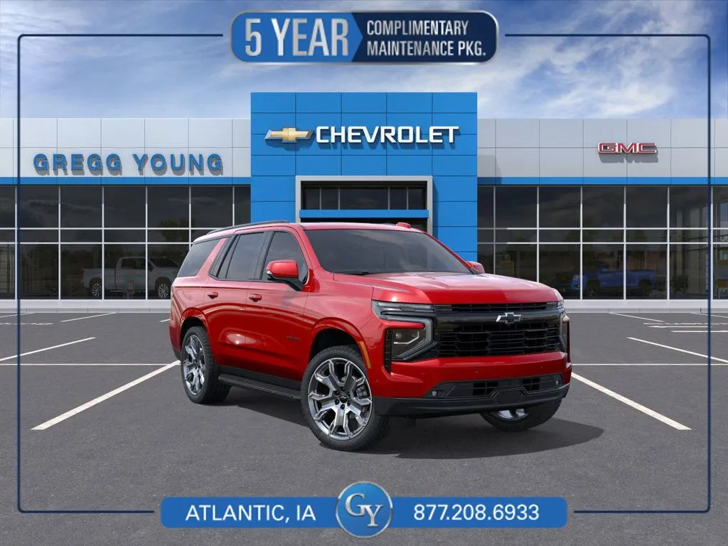 Red 2026 Chevrolet Tahoe RST for sale in Atlantic, IA