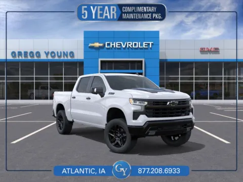 White 2026 Chevrolet Silverado 1500 LT Trail Boss for sale in Atlantic, IA