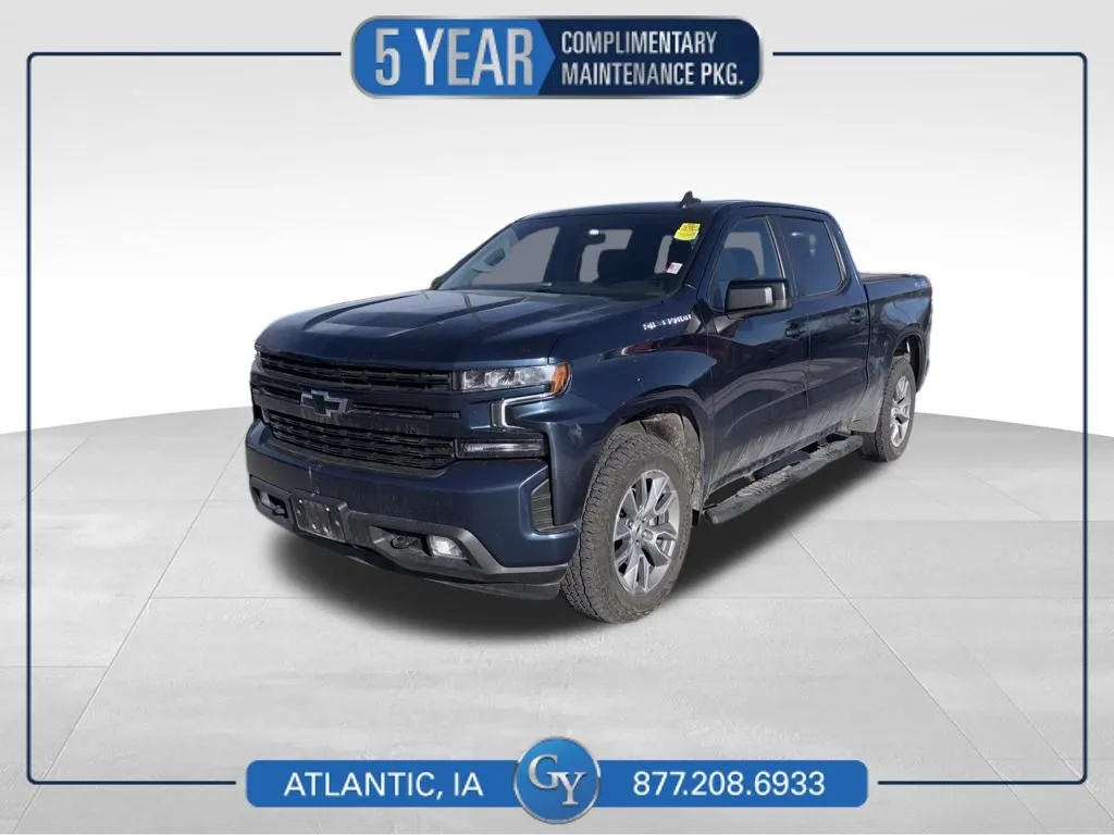 Blue 2021 Chevrolet Silverado 1500 RST for sale in Atlantic, IA