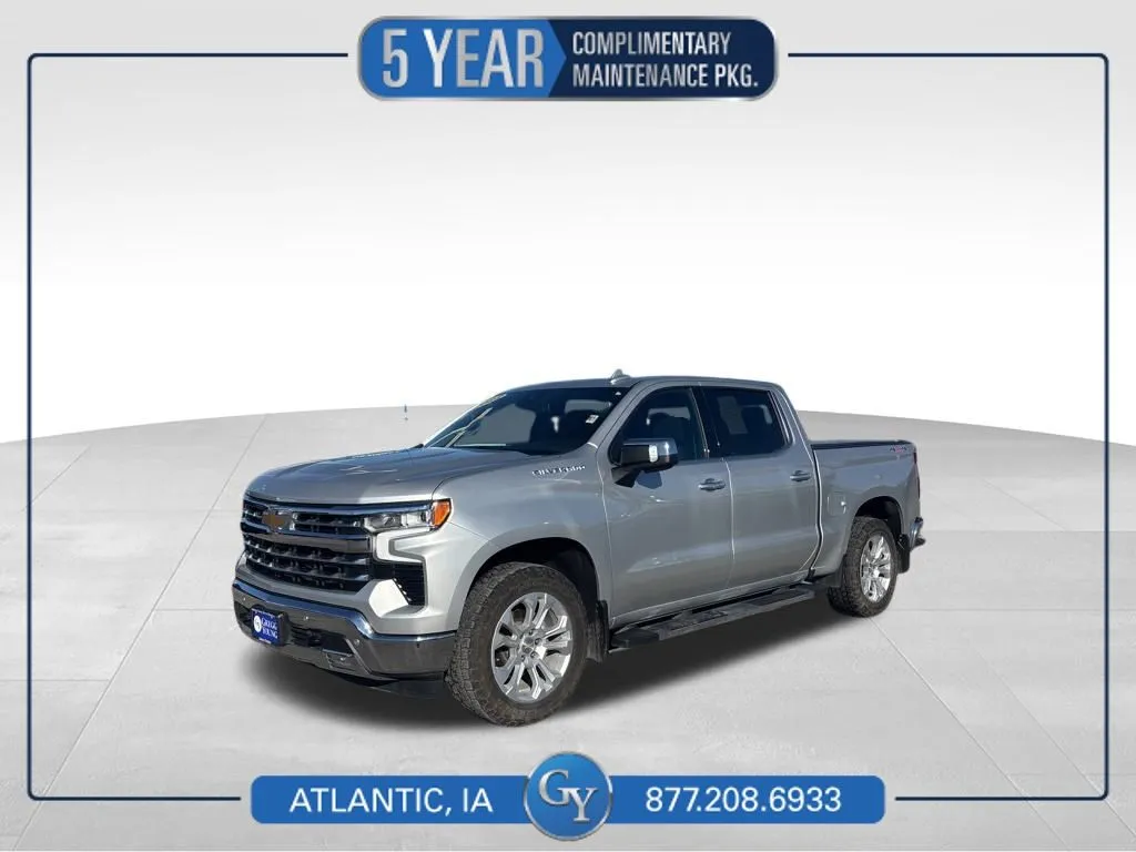 Silver 2022 Chevrolet Silverado 1500 LTZ for sale in Atlantic, IA