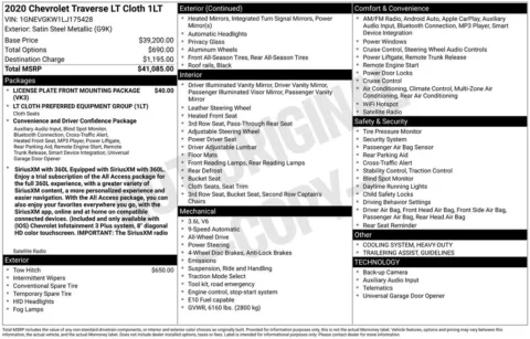 Photos of 2020 Chevrolet Traverse LT for sale in Atlantic, IA at Gregg Young Automotive of Atlantic