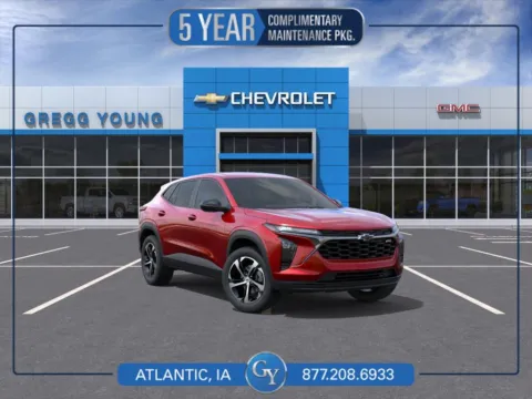 Red 2026 Chevrolet Trax 1RS for sale in Atlantic, IA