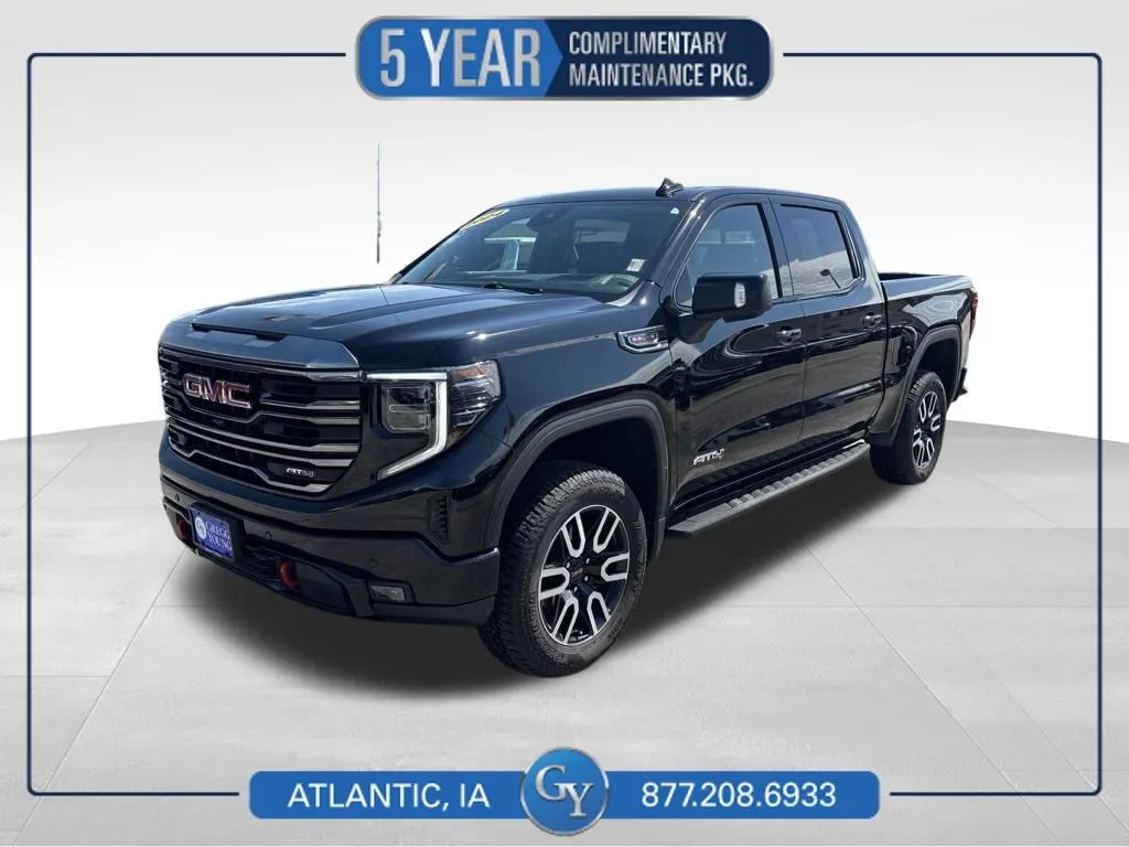 Black 2024 GMC Sierra 1500 AT4 for sale in Atlantic, IA
