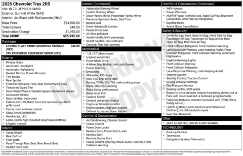Photos of 2025 Chevrolet Trax 2RS for sale in Atlantic, IA at Gregg Young Chevrolet GMC Atlantic