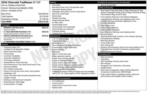 Photos of 2026 Chevrolet TrailBlazer LT for sale in Atlantic, IA at Gregg Young Chevrolet GMC Atlantic