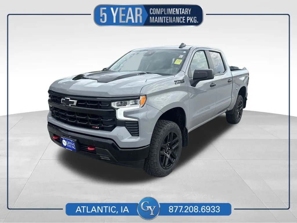Gray 2024 Chevrolet Silverado 1500 LT Trail Boss for sale in Atlantic, IA