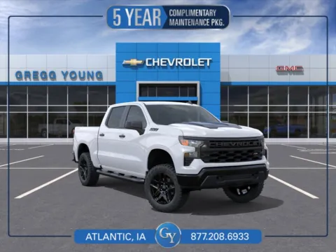 White 2026 Chevrolet Silverado 1500 Custom Trail Boss for sale in Atlantic, IA
