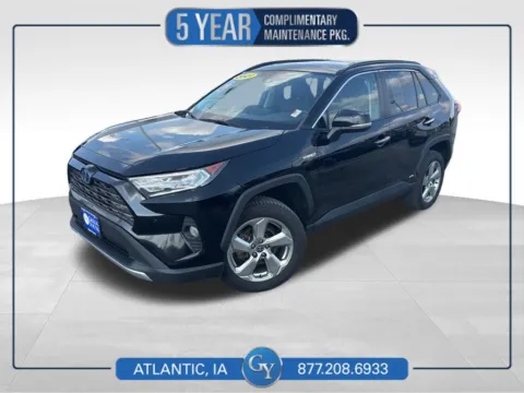 Black 2021 Toyota RAV4 Hybrid Limited for sale in Atlantic, IA
