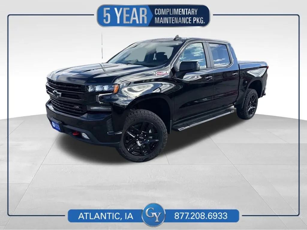 Black 2021 Chevrolet Silverado 1500 LT Trail Boss for sale in Atlantic, IA