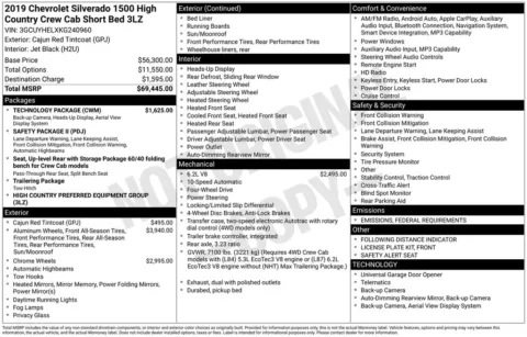 Photos of 2019 Chevrolet Silverado 1500 High Country for sale in Atlantic, IA at Gregg Young Automotive of Atlantic