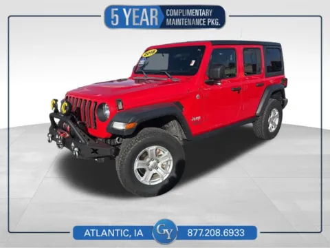 Red 2018 Jeep Wrangler Unlimited Sport S for sale in Atlantic, IA