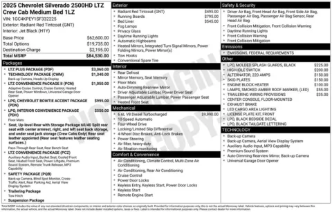 Photos of 2025 Chevrolet Silverado 2500HD LTZ for sale in Atlantic, IA at Gregg Young Automotive of Atlantic