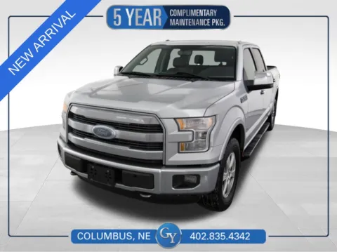 Silver 2015 Ford F-150 Lariat for sale in Columbus, NE
