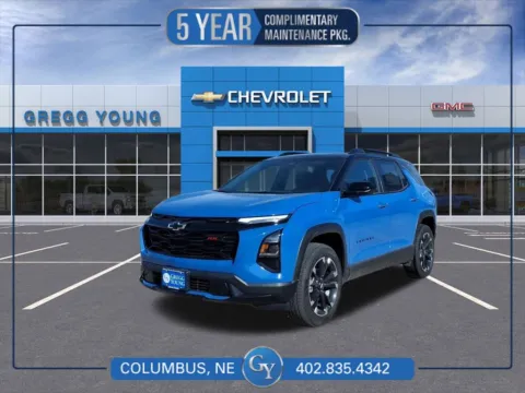 Blue 2026 Chevrolet Equinox RS for sale in Columbus, NE