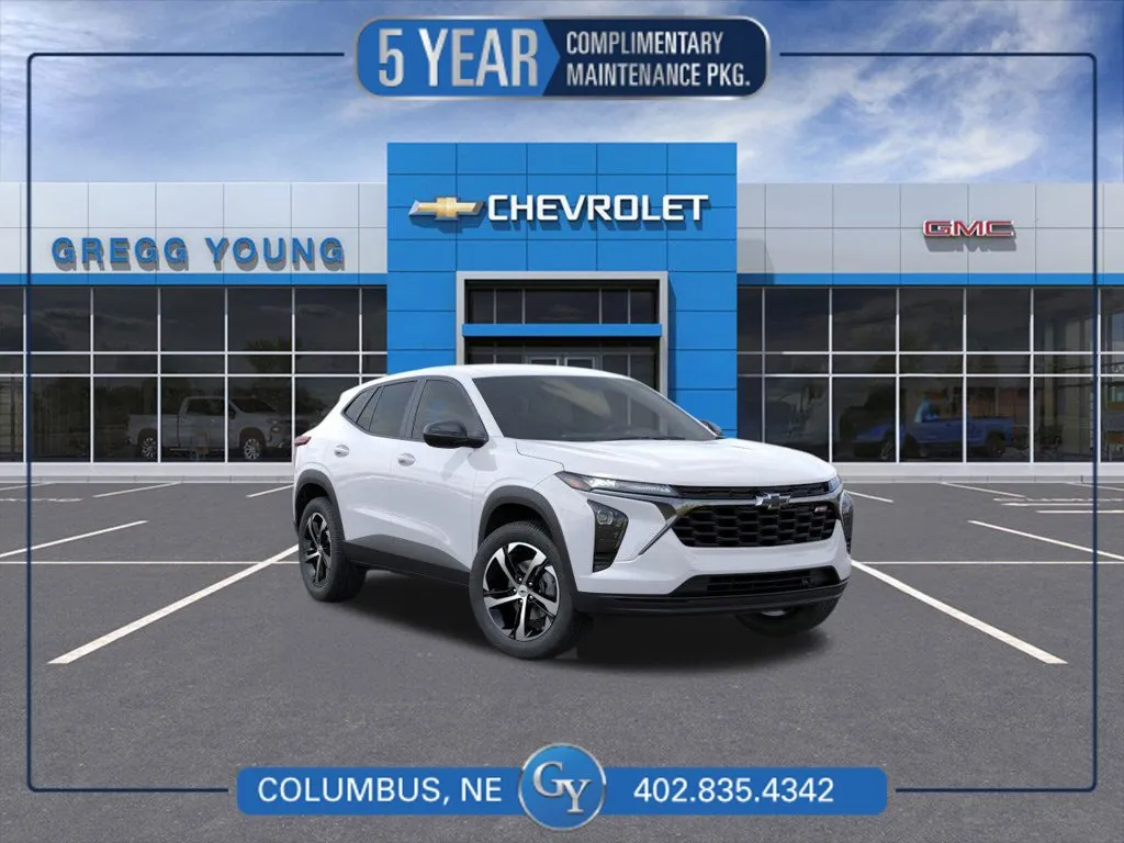 White 2026 Chevrolet Trax 1RS for sale in Columbus, NE