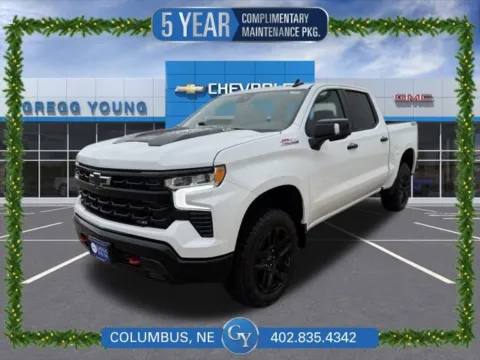 White 2025 Chevrolet Silverado 1500 LT Trail Boss for sale in Columbus, NE