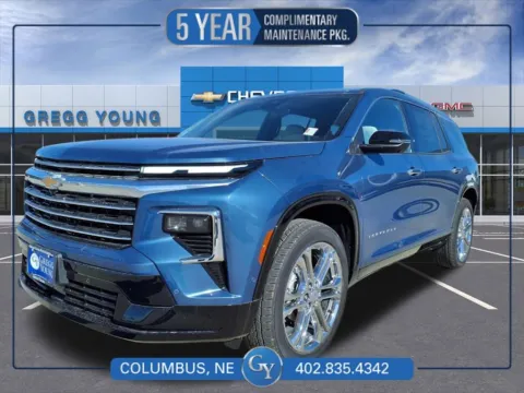 Blue 2025 Chevrolet Traverse High Country for sale in Columbus, NE