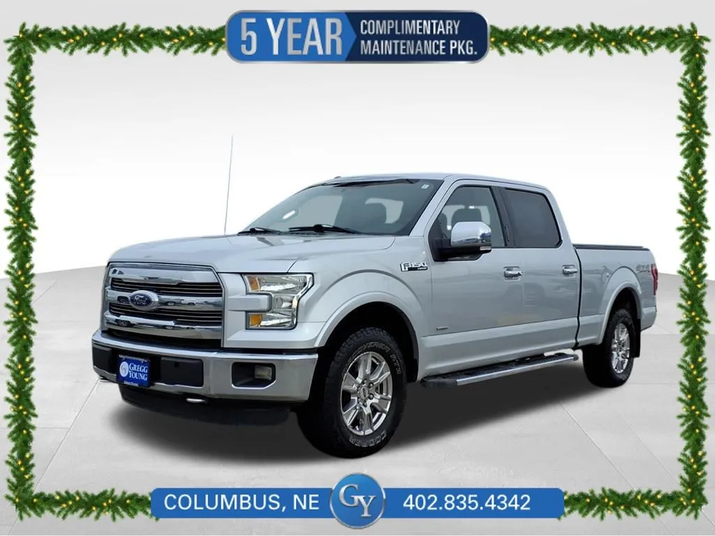 Silver 2015 Ford F-150 Lariat for sale in Columbus, NE