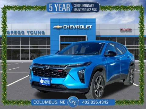 Blue 2026 Chevrolet Trax 1RS for sale in Columbus, NE