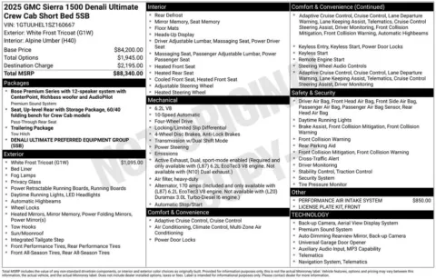 Photos of 2025 GMC Sierra 1500 Denali Ultimate for sale in Columbus, NE at Gregg Young Chevrolet GMC of Columbus