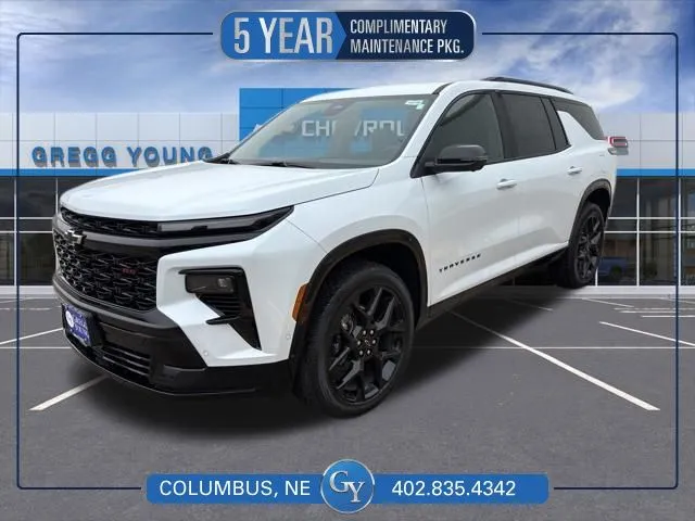 White 2026 Chevrolet Traverse RS for sale in Columbus, NE