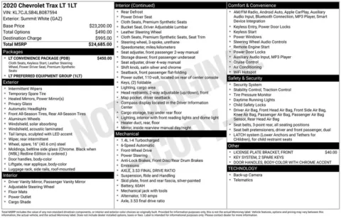 Photos of 2020 Chevrolet Trax LT for sale in Columbus, NE at Gregg Young Chevrolet GMC of Columbus